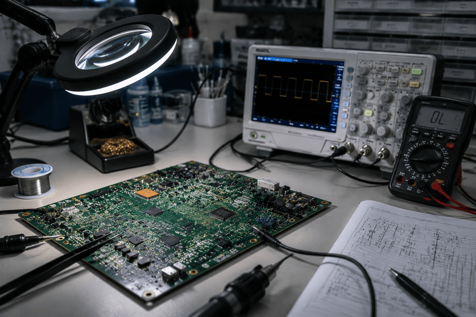 Image Interference / Environmental Artifacts — External signal or power noise degrading ultrasound image quality with no error code logged