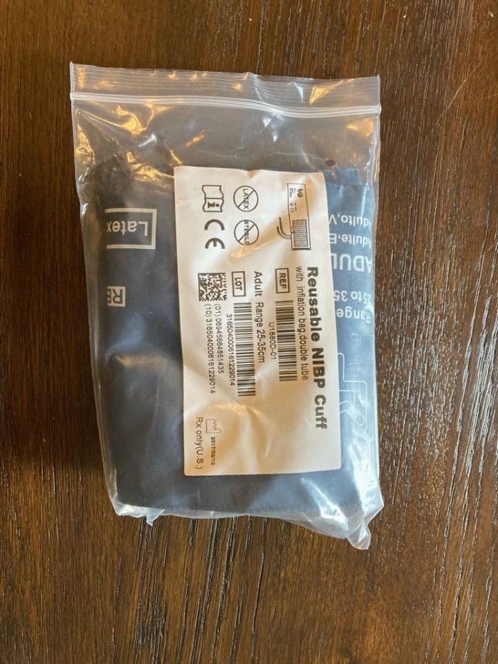 GE Dinamap Compatible Patient Monitor Accessory Kit with SpO2 Adapter & BP Cuff thumbnail 7