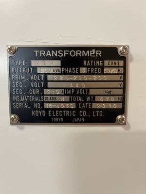 Siemens HTK 160KVA 3-Phase Transformer for Definition AS CT Scanners thumbnail 3