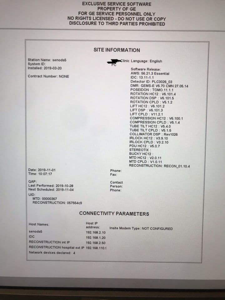 GE 3D SenoClaire Tomosynthesis Digital Mammography Unit thumbnail 7
