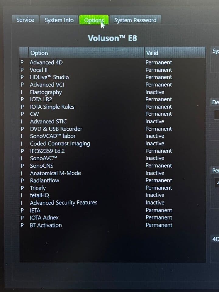 For Sale GE Voluson E8 YOM: 2019 Ultrasound Machine thumbnail 7