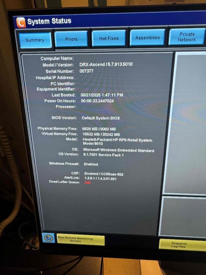 Carestream Revolution DR Digital Radiography Room thumbnail 3