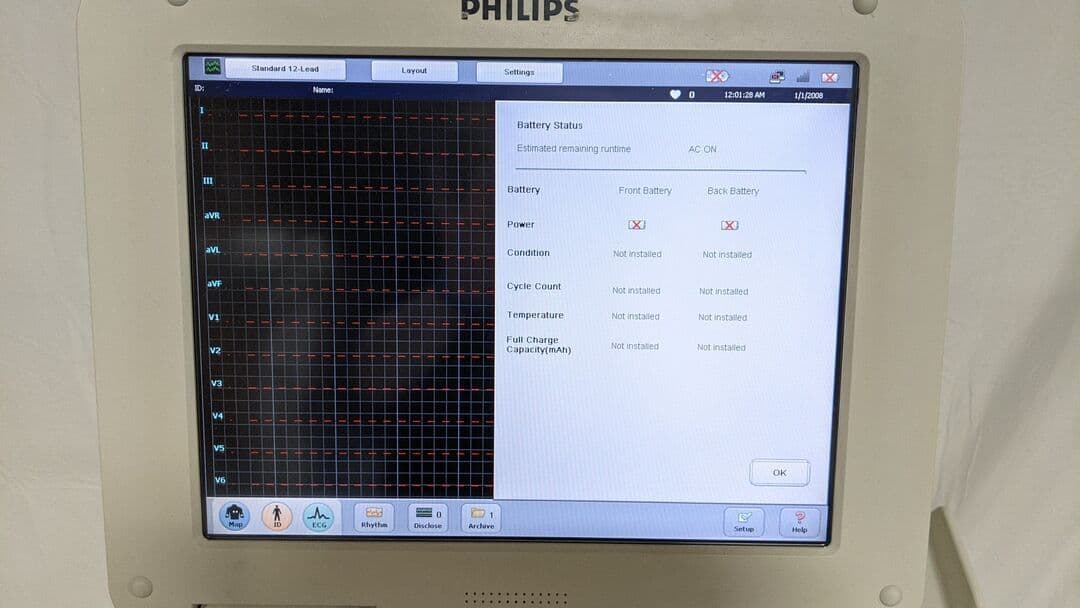 For Sale PHILIPS PageWriter TC70 860315 ECG unit thumbnail 8
