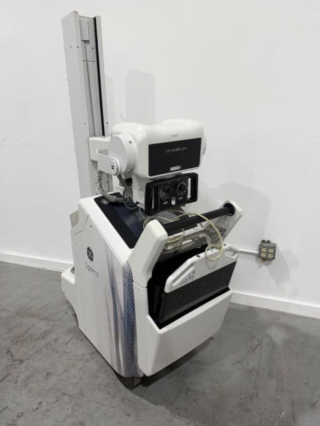 GE Optima XR220 | Digital Mobile X-Ray | Integrated FlashPad DR | 15kW High Frequency Portable X-Ray | GE AMX Digital Series