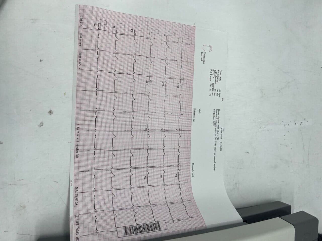 GE MAC 5500 Resting EKG System thumbnail 5