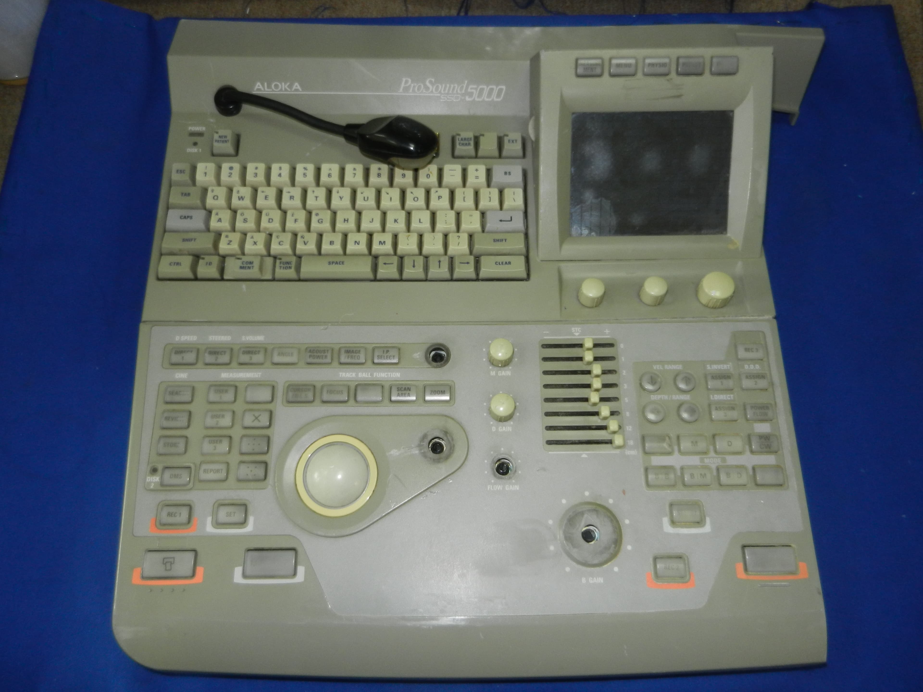 ALOKA PROSOUND SSD 5000 ULTRASOUND MACHINE KEYBOARD