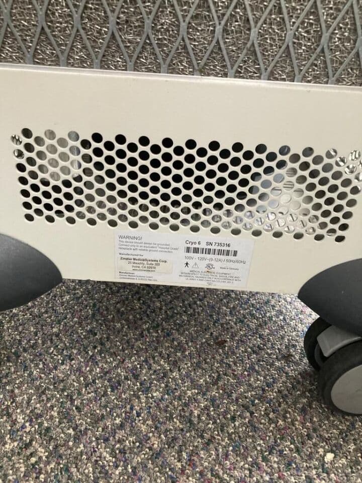 Zimmer Cryo 6 Chiller for Efficient Pain Treatment and Skin Cooling thumbnail 7
