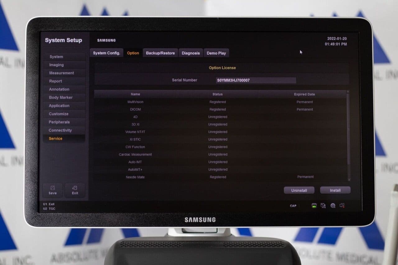 Samsung HS60 Ultrasound System for OB/GYN & Vascular Imaging thumbnail 3