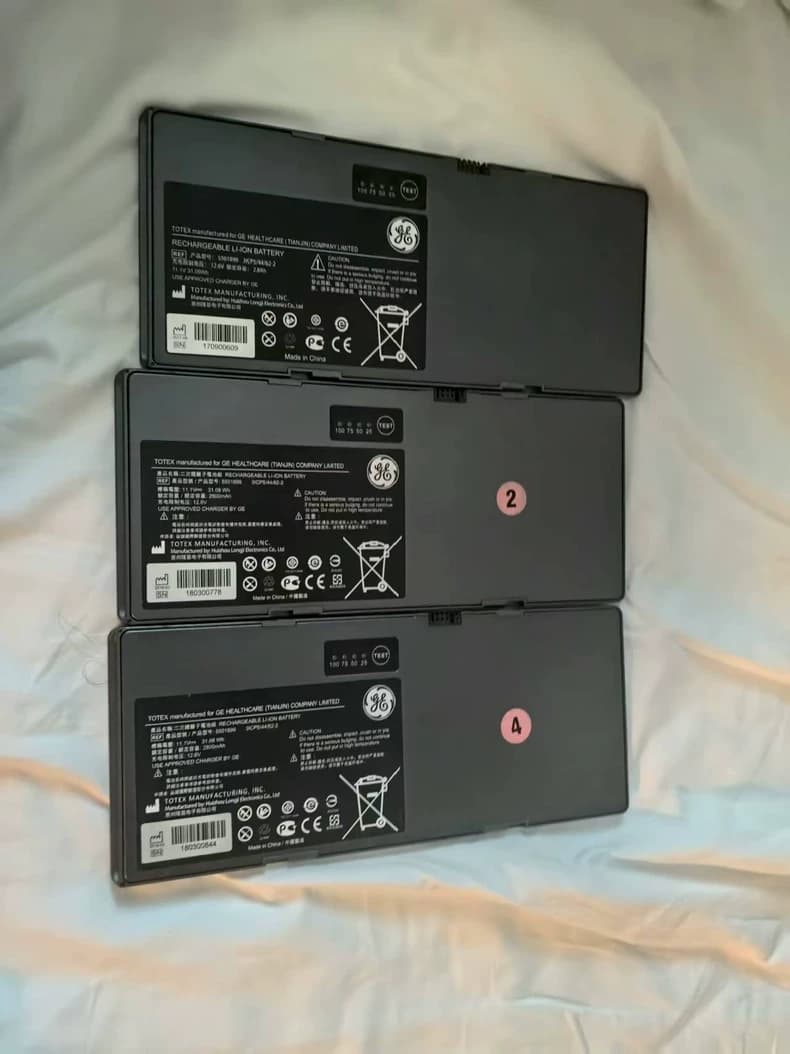 GE 5501899 Battery | 3ICP5/44/62-2 Lithium-ion Pack | 11.1V 31.08Wh Digital Radiography Power | Genuine OEM Flat Panel Detector Cell | Replacement Flash Battery