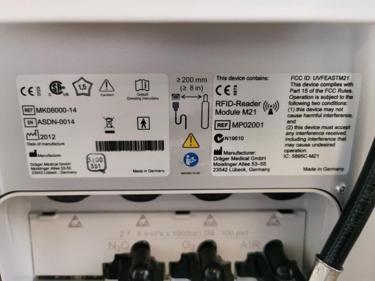 Dräger Perseus A500 Anesthesia Machine thumbnail 9