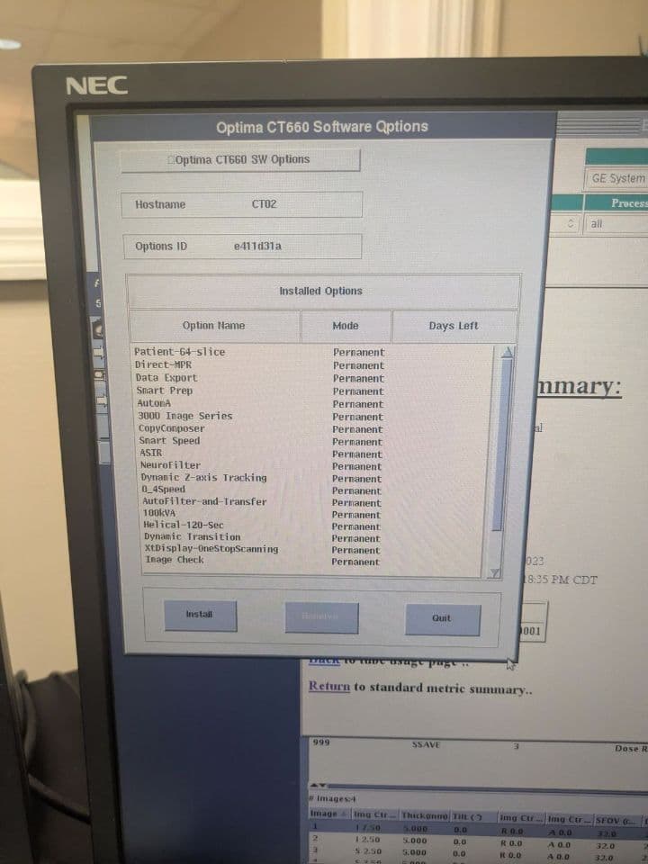 GE Optima CT660 Computed Tomography Scanner thumbnail 8