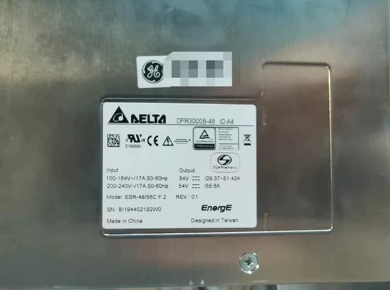 GE 48V Power Supply | Delta DPR3000B-48 Converter | ESR-48/56CF2 Rectifier Module | GE Signa Pioneer Discovery MR750 Platform PSU | Magnetic Resonance Distribution Board