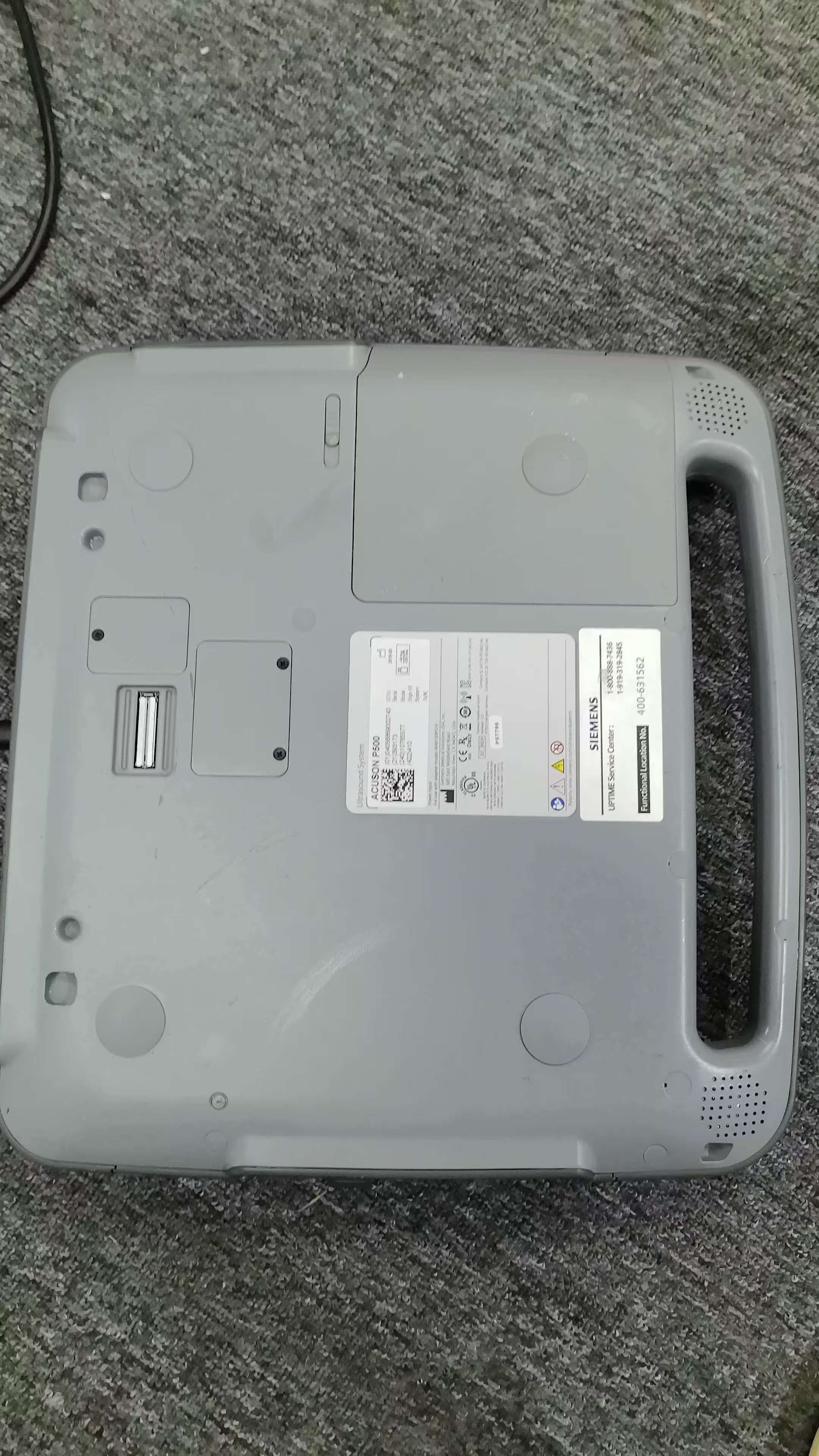 Siemens P500 | ACUSON P500 Ultrasound | 2019 YOM Used Portable Color Doppler | Siemens Laptop Ultrasound Without Probes | Point-of-Care Emergency Scanner Gantry thumbnail 2