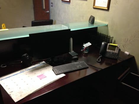Unknown Wood Model Reception Desk for Patient Check-In thumbnail 2