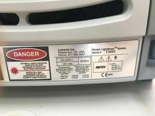 Lumenis LightSheer ET Diode Laser System thumbnail 4