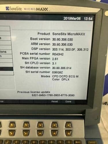Sonosite Micromaxx Portable Ultrasound System with L38e Linear Array Vascular Probe thumbnail 3