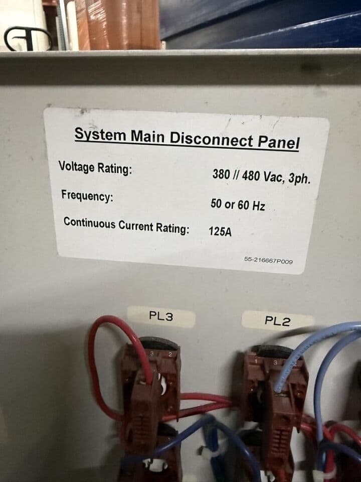 GE 978869 CT System Main Disconnect Panel (125A) thumbnail 2