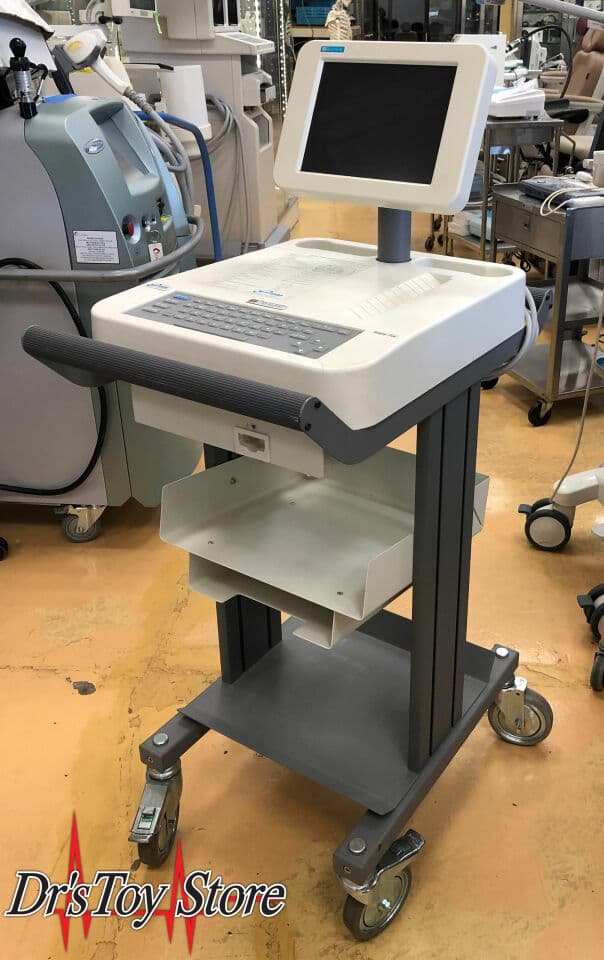 Burdick Spacelabs Eclipse Plus ECG Machine with Cart, Clips and Leads thumbnail 6