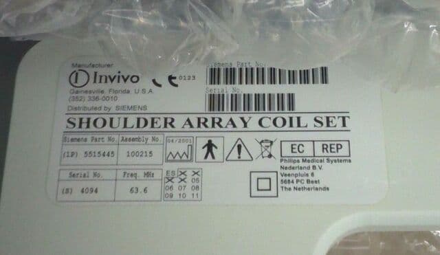 Siemens 1.5T MRI Shoulder Array Base Plate for Symphony Maestro Class - Part Number 5515445 / 05515445 thumbnail 2