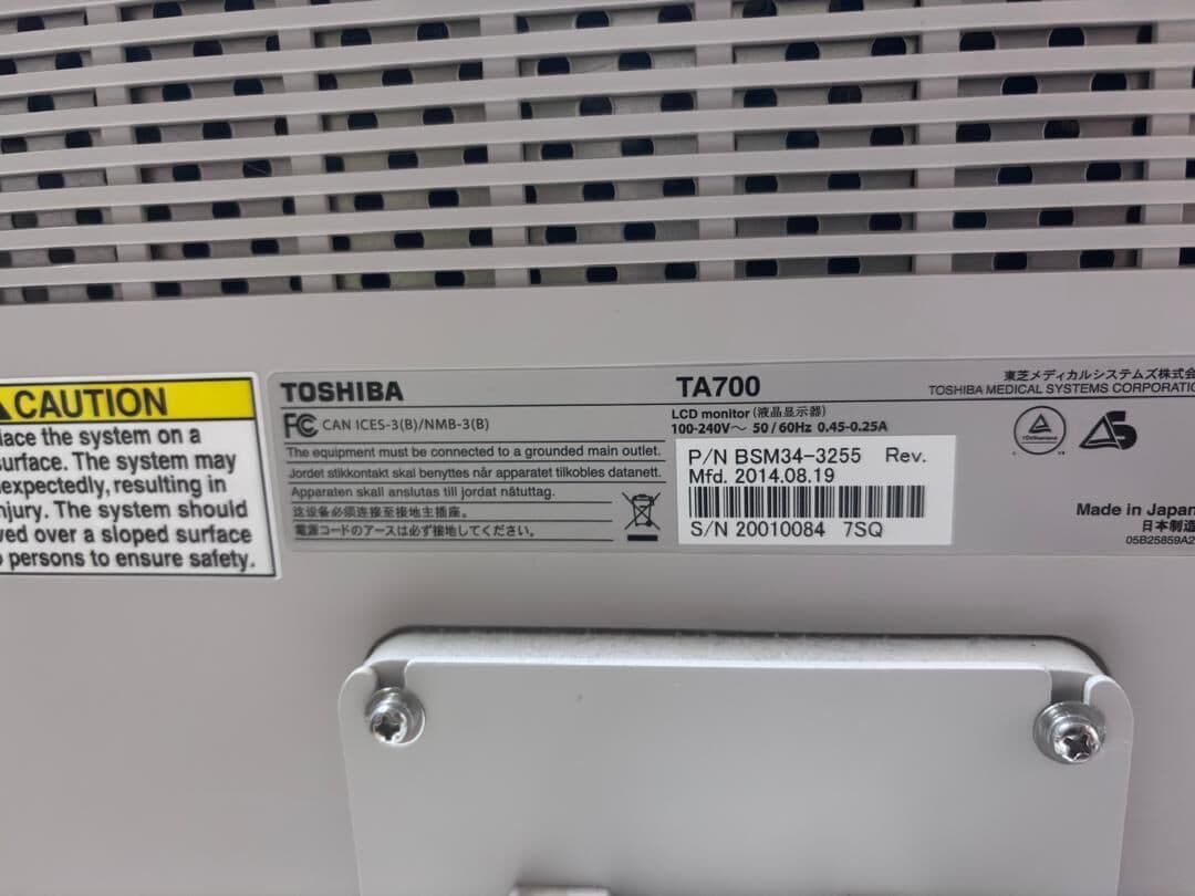 Toshiba TUS-A400 Ultrasound Monitor BSM34-3255