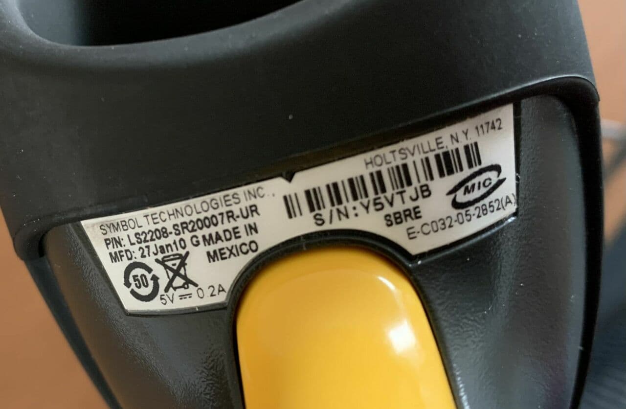 Symbol LS2208 General Purpose Handheld Barcode Scanner thumbnail 5