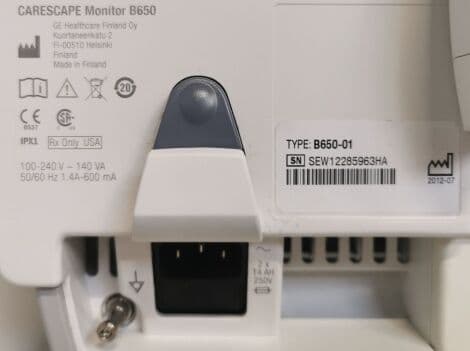 ICU/CCU Patient Monitor — GE B650 thumbnail 8