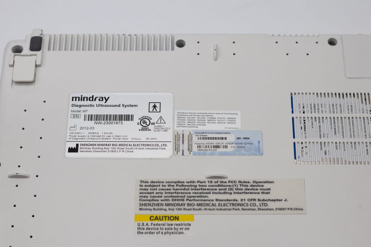 Mindray M7 Portable Ultrasound System with 3D/4D Imaging thumbnail 8