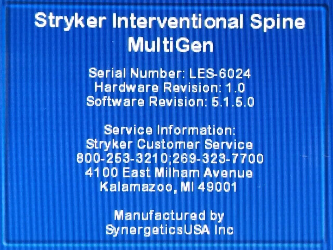 For Sale STRYKER RF Multigen Console REF: 0406-900-000 Radiofrequency Generator thumbnail 4