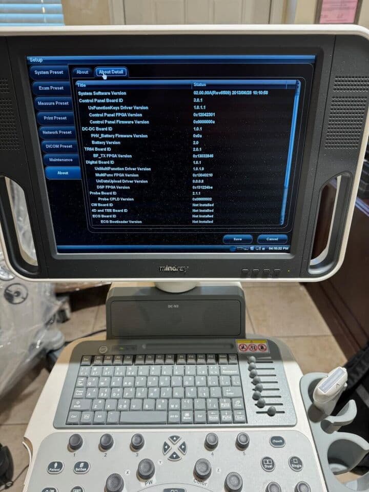 Mindray DC-N3 OB/GYN & Vascular Diagnostic Ultrasound System thumbnail 5