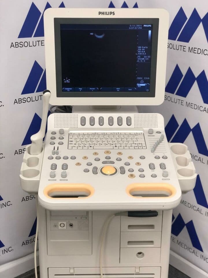 Philips HD7 Ultrasound System with C8-4v Endocavitary Probe thumbnail 3