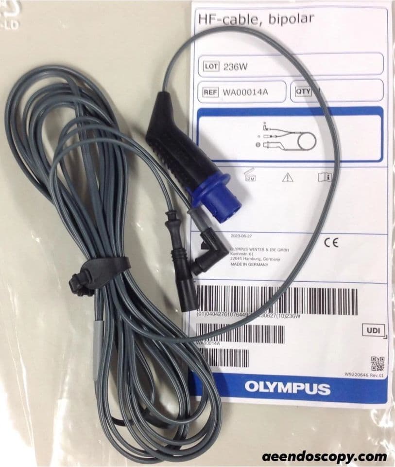 Olympus WA00014A Bipolar HF Cable for ESG-400 SALINE Urological Instrument
