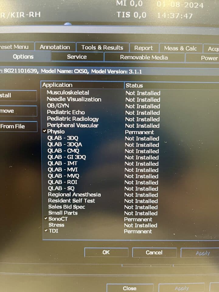 Philips CX50 Cardiac Ultrasound System Console thumbnail 3