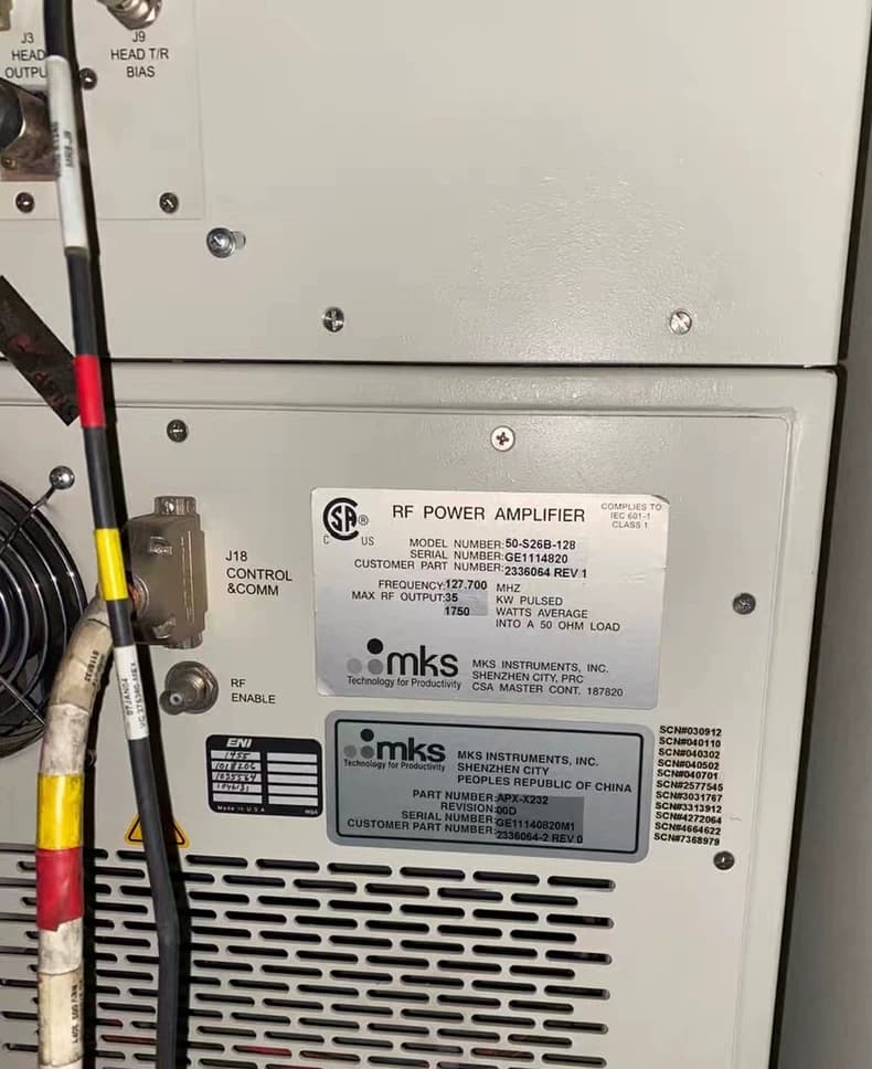 GE 3.0T MRI RF Amplifier | Signa HDx HDxt 3.0T Parts | Radio Frequency Power Amp | Magnetic Resonance Imaging Transmit Subsystem | High-Field RF Driver Matrix thumbnail 2