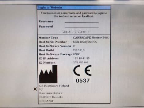 ICU/CCU Patient Monitor — GE B650 thumbnail 6