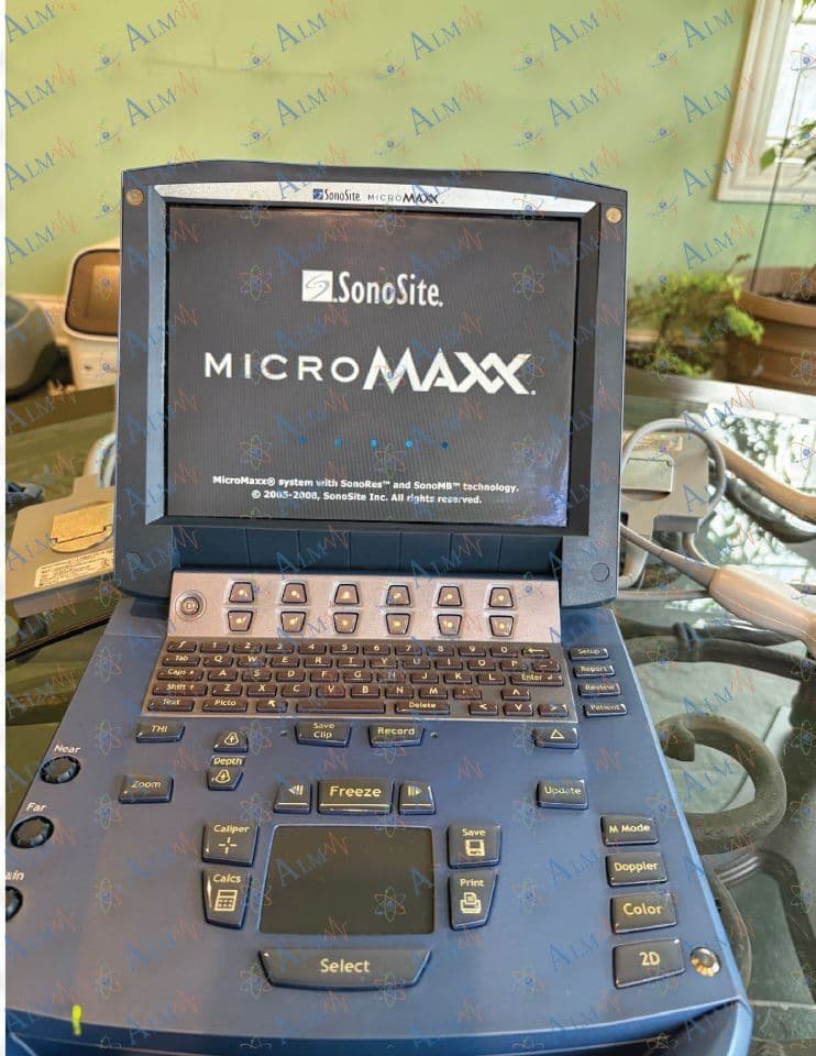Portable Ultrasound System — Sonosite MicroMaxx with Cardiac & Vascular Probes