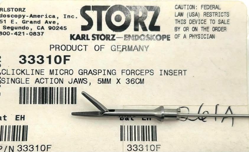 KARL STORZ 33310F ClickLine Micro Grasping Forceps Insert Laparoscope image 1