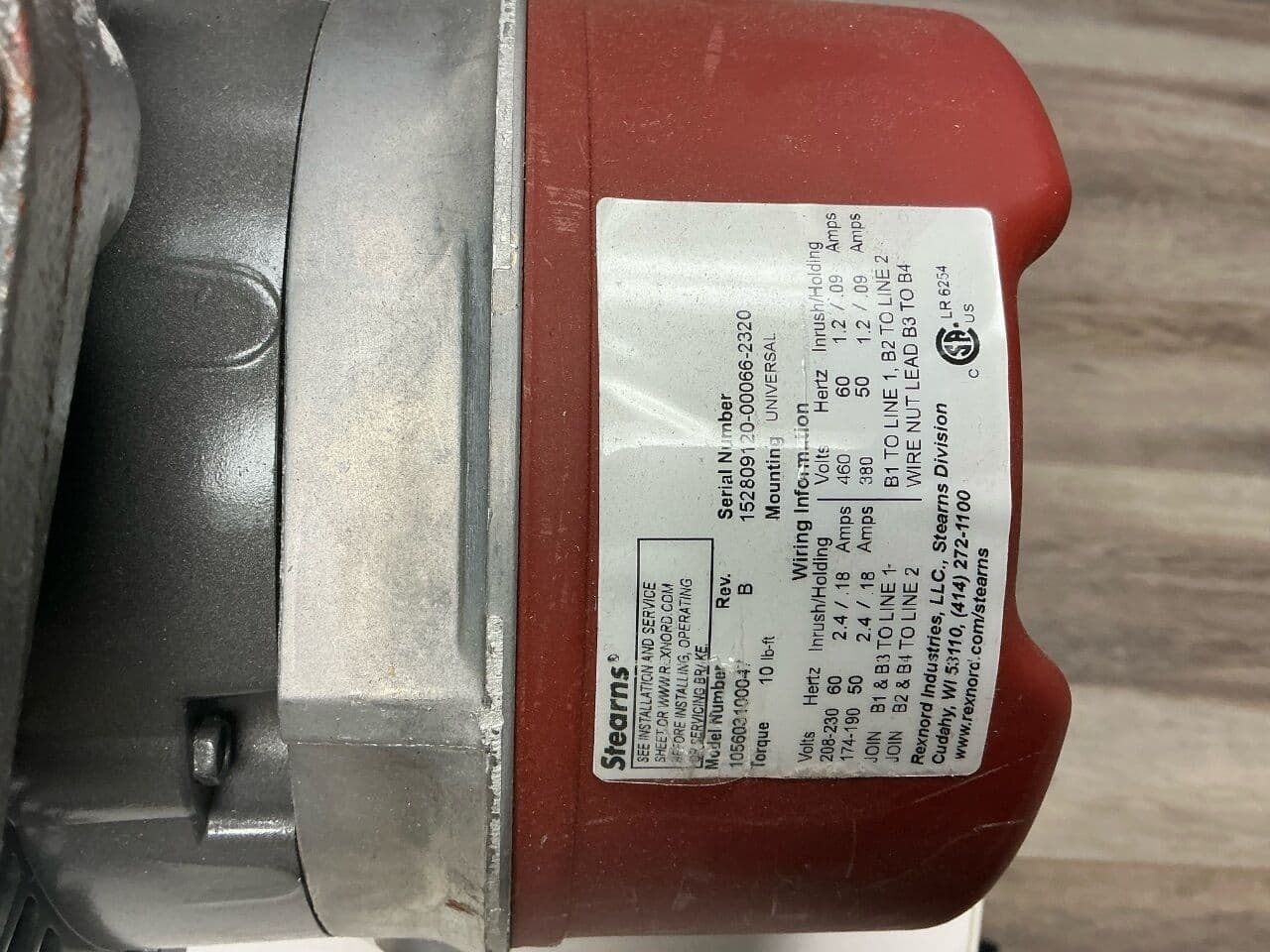 Baldor 4535-674-87011 Inverter Drive Motor with Stearns Brake for CT Scanners thumbnail 3