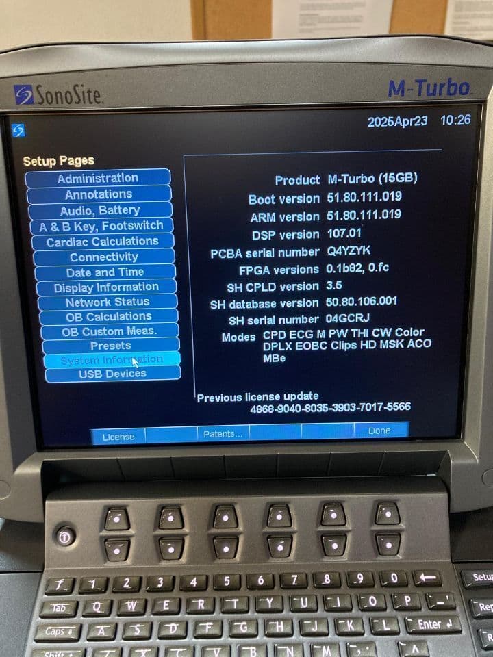 Sonosite M-Turbo Portable Shared Service Ultrasound System thumbnail 4