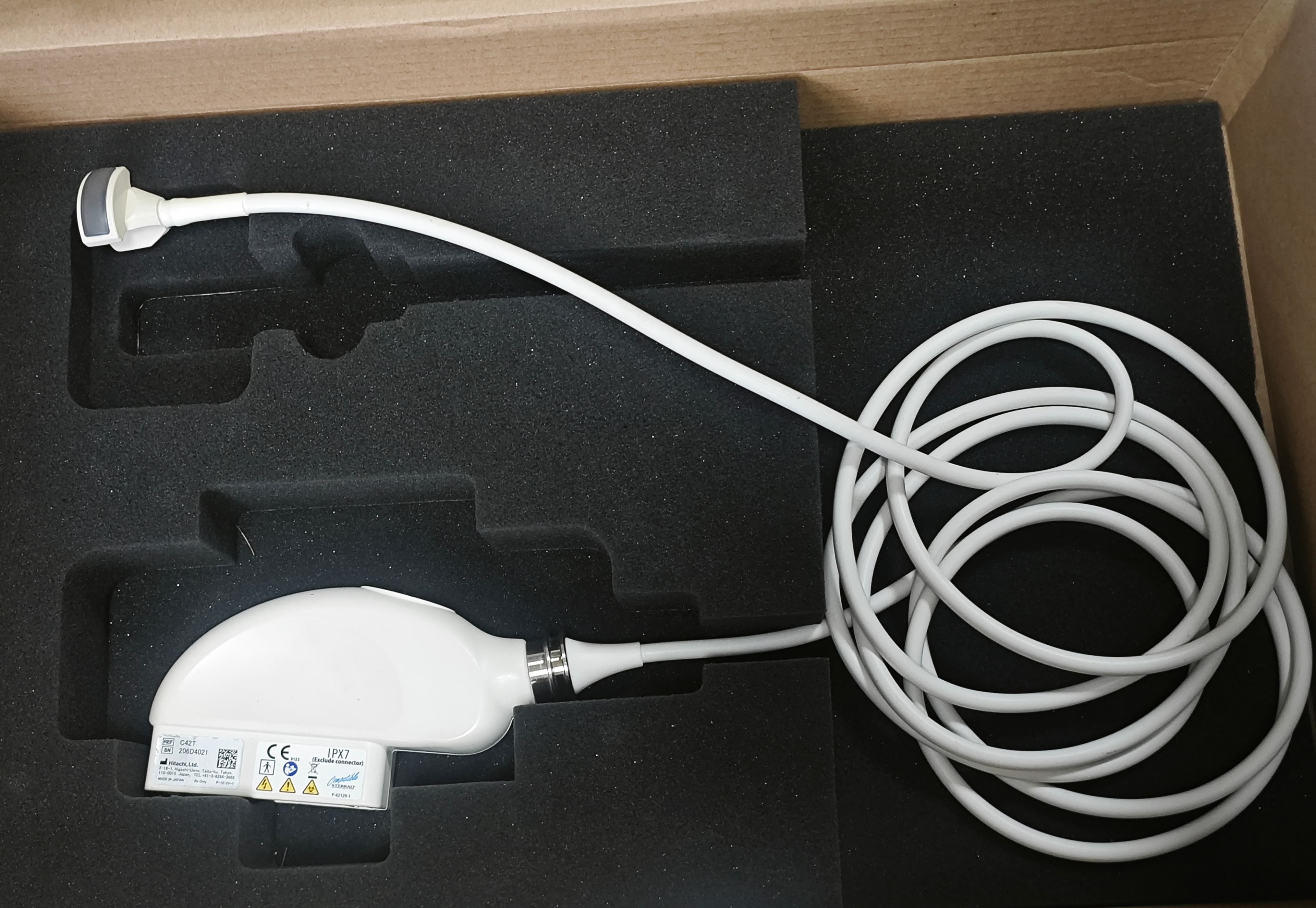 Used Hitachi C42T Intraoperative Curved Array Ultrasound Probe Tested Working thumbnail 4