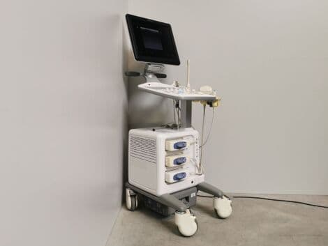Hitachi Aloka F-37 Ultrasound System with UST-9123, UST-568, and UST-9124 Probes