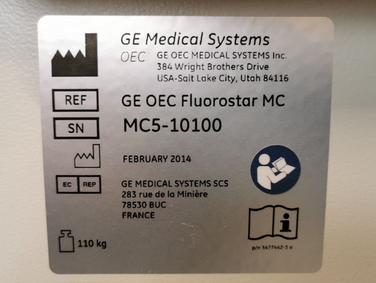 Fluoroscopy Monitor Cart — GE MC5-10100 thumbnail 9
