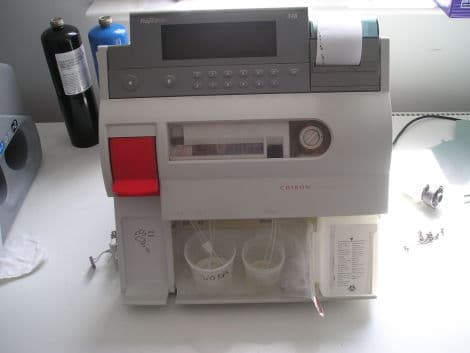 Critical Blood Gas Analysis with the Chiron Rapid 348 Analyzer
