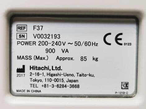 Hitachi Aloka F-37 Ultrasound System with UST-9123, UST-568, and UST-9124 Probes thumbnail 11