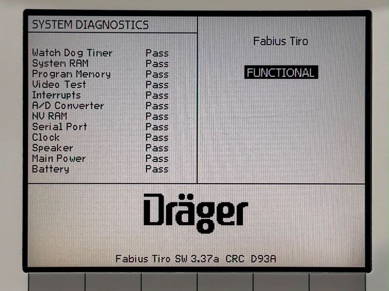 For Sale DRAEGER Fabius Tiro REF: 8606000-53 YOM: 2011 Anesthesia Machine thumbnail 3