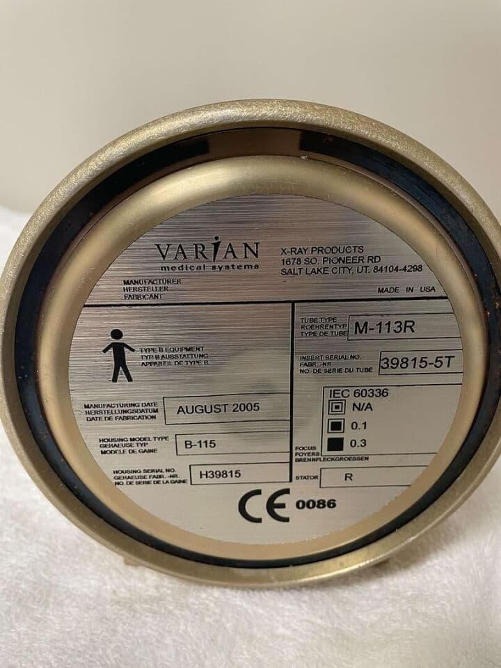 Varian M-113R/B-115 X-Ray Tube thumbnail 2