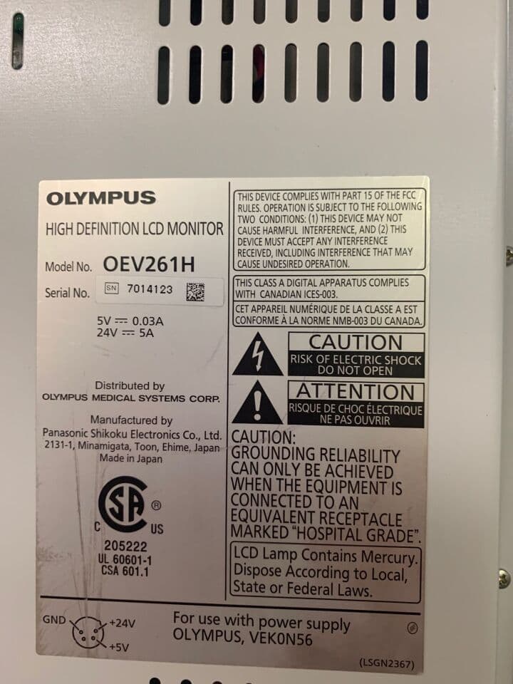 Olympus OEV-261H Medical Display Monitor thumbnail 2