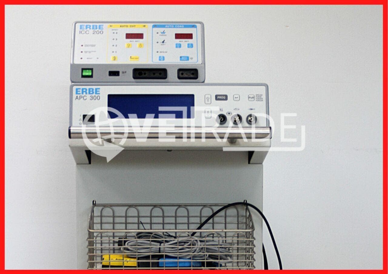 ERBE ERBOTOM ICC 200 Electrosurgical Unit with APC 300 Argon Plasma Coagulator thumbnail 2