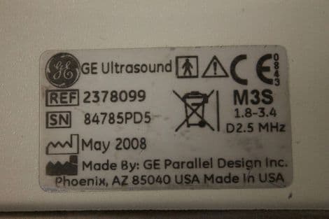 GE M3S Sector Matrix Array Ultrasound Transducer thumbnail 3