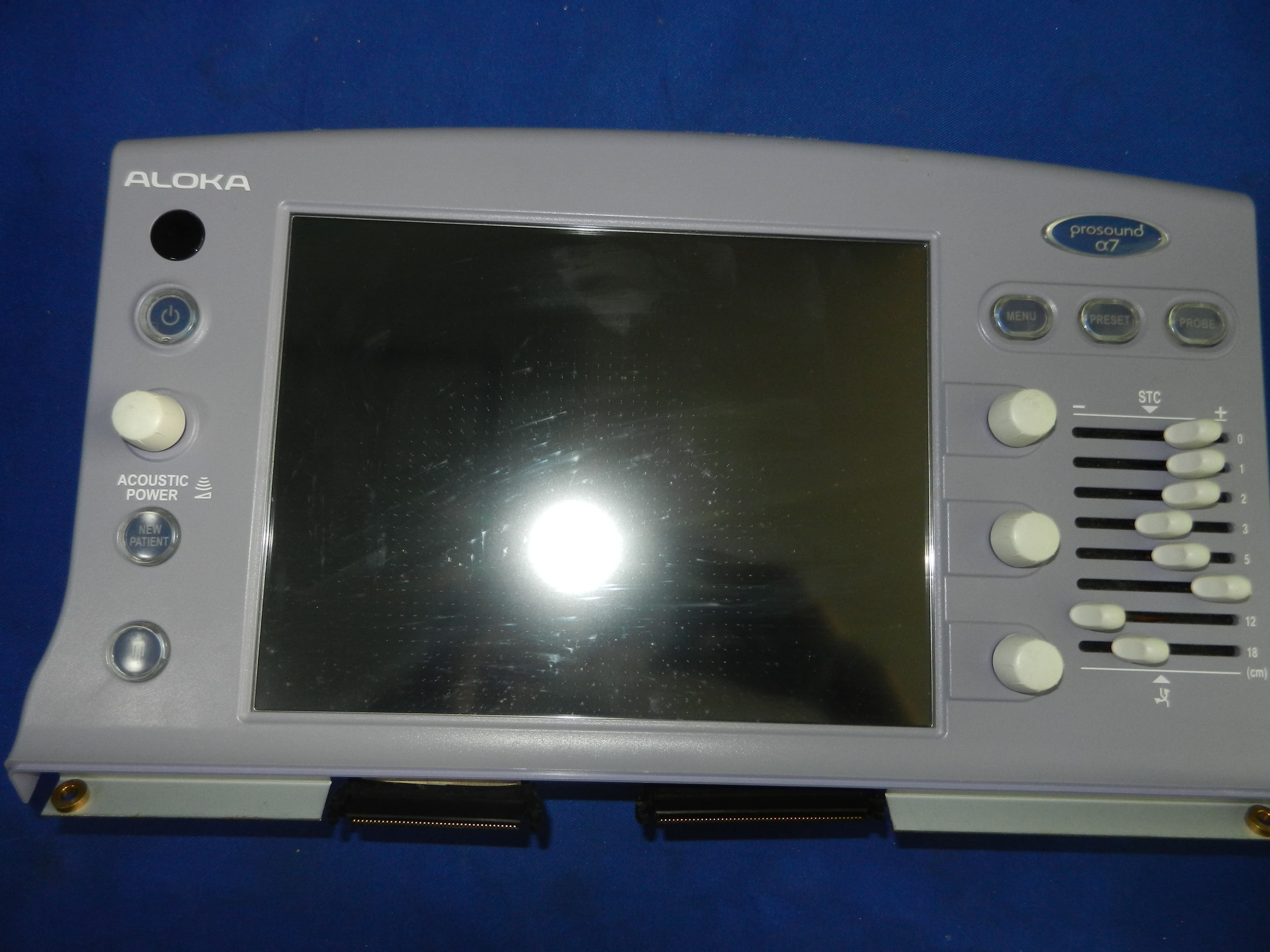 ALOKA Alpha 7 LCD control panel