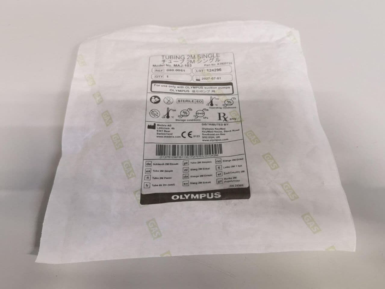 Olympus MAJ-103 Single Suction Pump Tubing, 2m thumbnail 3